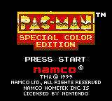 Pac-Man - Special Color Edition (USA) Title Screen